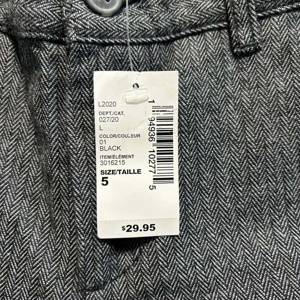 The Children's Place Herringbone Dress Pants Boys Size 5 Black Grey
